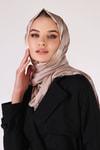 Bej Dama Desen Şal 5664