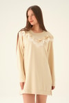 Bej Dantel Detay Tunik 15822