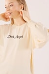 Bej Dark Angel Baskılı Sweat 8633