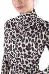 Bej Desenli Bluz 358-1