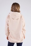 Bej Oversize Uzun Fermuarlı Sweat 8124M