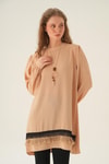 Bej Püsküllü Tunik 25054