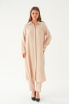 Bej Tunik Pantolon Takım 4016A