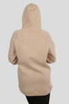Bej Yaka Çıtçıtlı Kapüşonlu Sweat 9020M