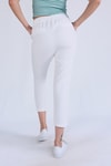 Bel Aksesuarlı Bayan Pantolon - 7105A Ekru