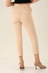 Bel Aksesuarlı Bayan Pantolon - 7105A Taş