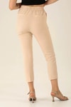 Bel Aksesuarlı Bayan Pantolon - 7105A Taş