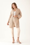Bel Kuşaklı Kimono - 6538A Bej