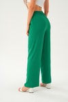 Benetton Yeşili Bol Paça Pantolon 4284A