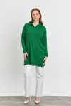 Benetton Yeşili Polo Yaka Tunik 5410