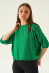 Benetton Yeşili Salaş Tişört 1445