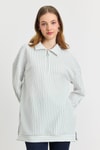 Benetton Yeşili Yarım Fermuarlı Tunik 4302A