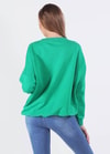 Benetton Yeşili Zincir Kolye Detay Sweat 221128