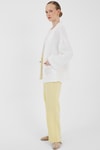 Beyaz %100 Pamuk Cepli Müslin Kimono 8065A