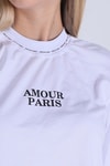 Beyaz Amour Baskı Tişört 23458