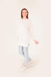 Beyaz Arma Detaylı Sweat 1418
