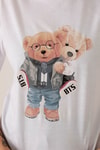 Beyaz Bts Baskı Tişört 300