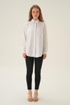 Beyaz Oversize Gömlek 6885A