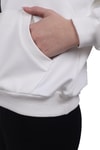 Beyaz Yarım Fermuar Detay Sweat 9162M