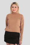Bisküvi Balıkçı Yaka Basic Kazak 4225