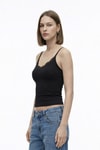 Bluz-Askılı Dantel Yaka Bluz 2770 Siyah -rulem