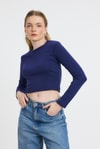 Bluz-Bisiklet Yaka Bluz 2132 Laci -rulem