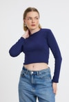 Bluz-Bisiklet Yaka Bluz 2132 Laci -rulem