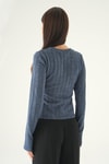 Bluz-Bisiklet Yaka Bluz 8268A İndigo -rulem