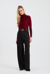 Bluz-Büzgü Detay Sandy Bluz 20059 Bordo -rulem