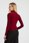 Bluz-Büzgü Detay Sandy Bluz 20059 Bordo -rulem