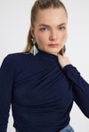 Bluz-Büzgü Detay Sandy Bluz 20059 Laci -rulem