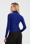 Bluz-Büzgü Detay Sandy Bluz 20059 Saks -rulem