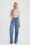 Bluz-Büzgü Detay Sandy Bluz 20059 Taş -rulem