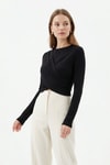 Bluz-Crop Uzun Kol Bluz 251269 Siyah -rulem