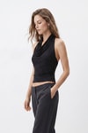 Bluz-Degaje Halter Yaka Taşlı Bluz 2738 Siyah -rulem