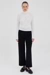 Bluz-Ekru Balıkçı Yaka Drapeli Bluz 2517-rulem