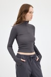 Bluz-Füme Yarım Balıkçı Yaka Fermuarlı Body 2447-rulem