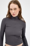 Bluz-Füme Yarım Balıkçı Yaka Fermuarlı Body 2447-rulem