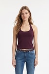 Bluz-Halter Yaka Bluz 2735 Mürdüm -rulem