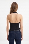 Bluz-Halter Yaka Bluz 2735 Siyah -rulem