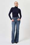Bluz-Laci Balıkçı Yaka Uzun Kollu Dar Kesim Bluz 2504-rulem