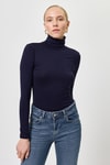 Bluz-Laci Balıkçı Yaka Uzun Kollu Dar Kesim Bluz 2504-rulem