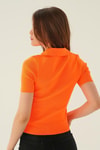 Bluz-Orange Polo Yaka Tişört 1905-rulem