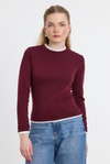 Bluz-Ribana Detay Uzun Kollu Bluz 3011 Bordo -rulem
