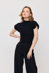Bluz-Vatkalı Kısa Bluz 13185 Siyah -rulem