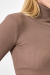 Bluz-Vizon Fitilli Balıkçı Yaka Uzun Kollu Bluz 2302-rulem
