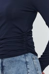 Bluz-Yanları Büzgülü Bluz 3027 Laci -rulem