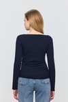 Bluz-Yanları Büzgülü Bluz 3027 Laci -rulem