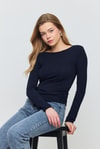 Bluz-Yanları Büzgülü Bluz 3027 Laci -rulem