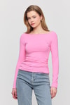 Bluz-Yanları Büzgülü Bluz 3027 Pembe -rulem